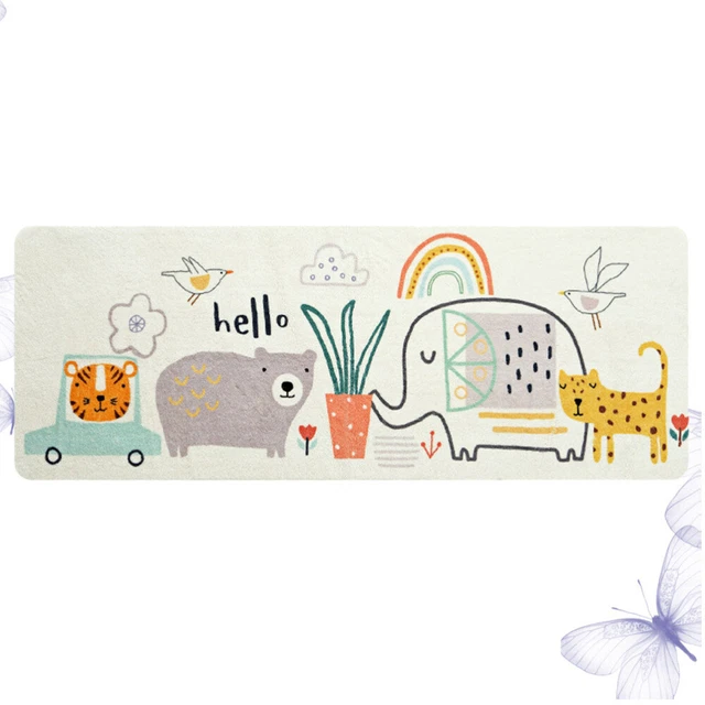 Imbottitura da pavimento cartone animato delizioso cuscino da pavimento pad antiscivolo tappetini delicati per