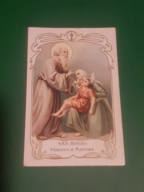 santino holy card Antico San Biagio Vescovo E Martire .......bello!