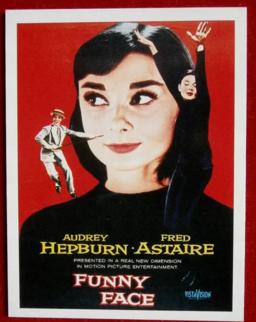 AUDREY HEPBURN - Card # 04 - from Movie Idols Set - FUNNY FACE
