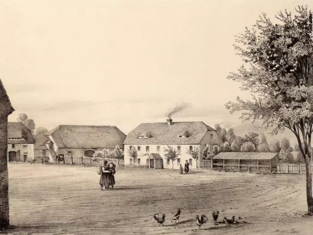 MILKWITZ bei Radibor - Poenicke - Lithographie 1859