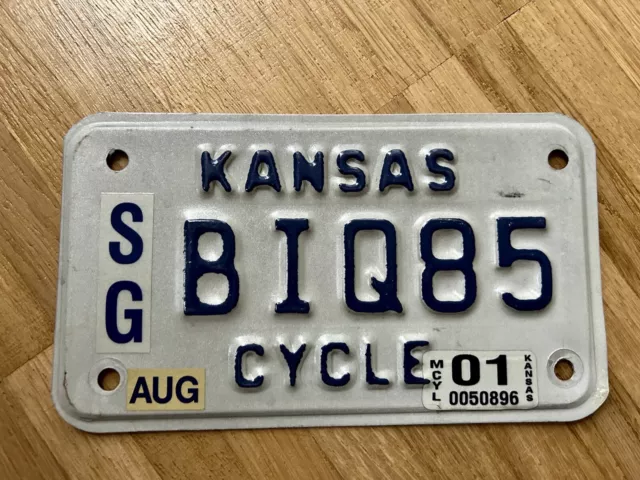 Motorrad Kennzeichen Usa License Plate Motorcycle Kansas