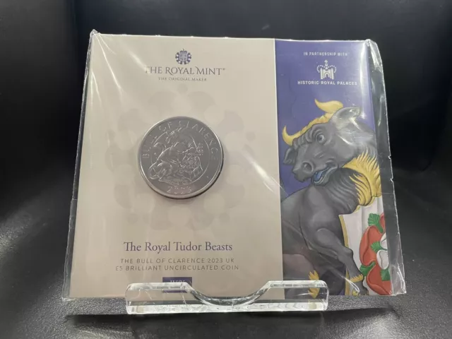 2023 Brilliant Uncirculated Black Bull of Clarence UK £5 Five Pounds Royal Mint