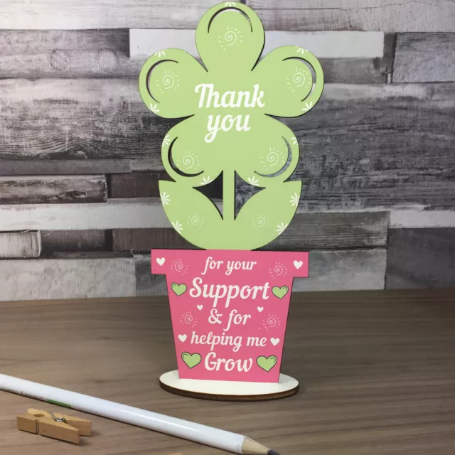 Thank You Gifts Wooden Flower Gift For Teacher Teaching Assistant Mentor Gifts