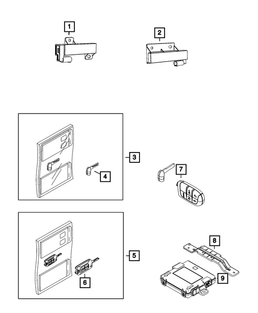 Genuine Mopar Transmitter 6MP33DX9AA