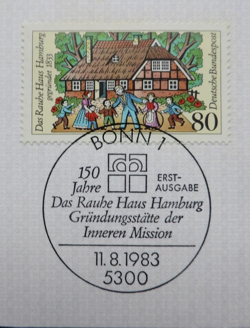 BRD  Ersttagsstempel 1983 Mi 1186, Das Rauhe Haus, Hamburg