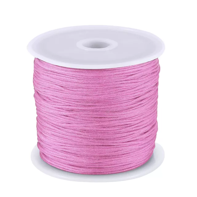 08Mm Nylon Cord, Thread Chinese Knot Macrame Rattail Bracelet Braided String (Pi
