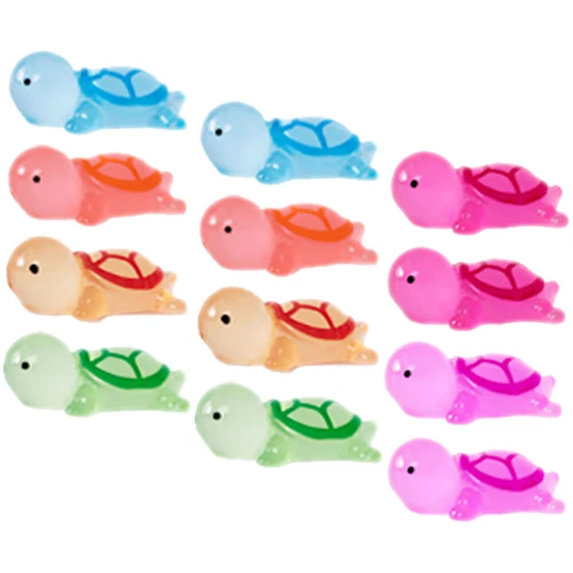 Mini Tortues Lumineuses,Lot De 60 Figurines En Résine Éclairantes