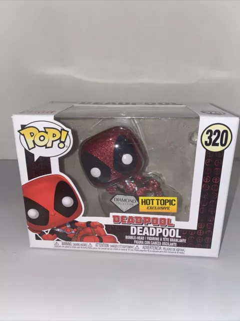 Funko POP! Deadpool #320 Diamond Hot Topic Exclusive Gliter