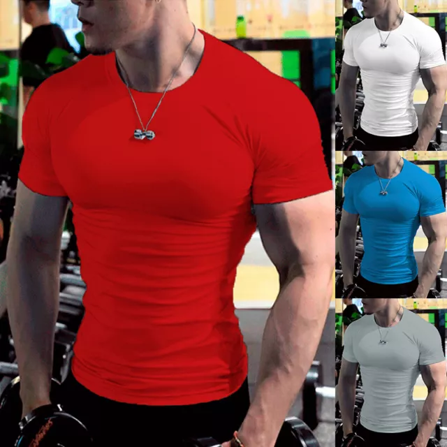 T-Shirt De Musculation Pour Hommes Chemise D'entraînement Tee-Shirt F
