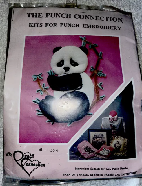Vintage Rainbow Air Balloon Punch Embroidery Kit Clarke's Oh Sew