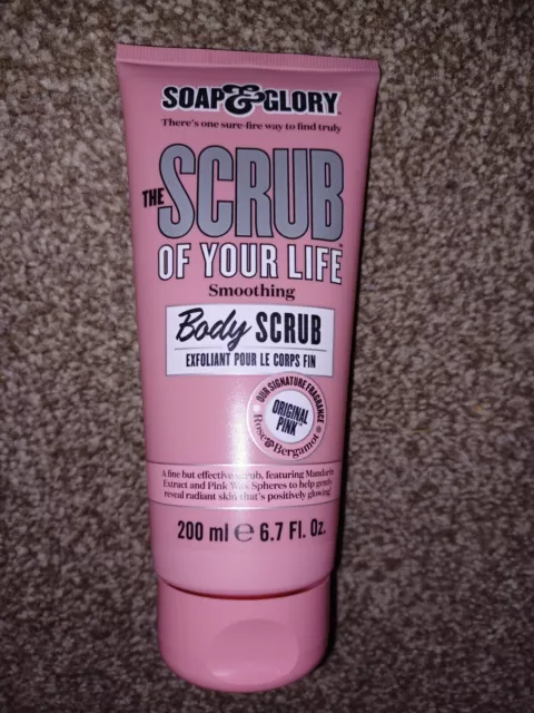 Soap & Glory The Scrub Of Your Life glättendes Körperpeeling 200ml brandneu