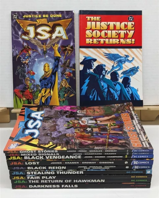 JSA Geoff Johns TPB Set Volumes 1 2 3 4 5 8 9 10 11 12 Almost Complete 1-12 Lot