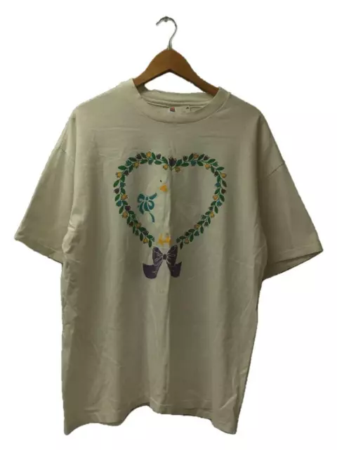 Hanes 90S/Vintage/Heart/T-Shirt/Xl/Cotton/Wht/Plain