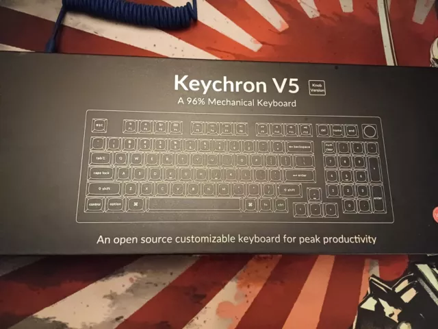 Keychron V5 96% Mechanical Keyboard Modded. Ansi
