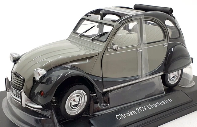 Norev 1/18 Scale Diecast 181487 - Citroen 2CV Charleston 1983 - Grey/Nocturne