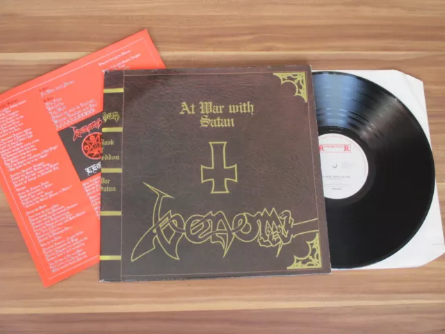 Venom - At War With Satan / Holland Roadrunner 1983 + Insert / Mint-