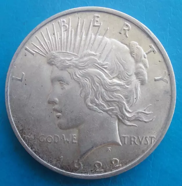 Etats-Unis United States USA Peace dollar argent 1922 km 150