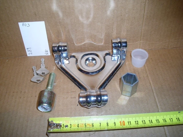 SUPPORTO RUOTA DI SCORTA con chiave - VESPA - LAMBRETTA