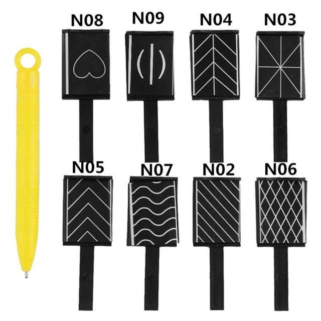 11 pz set di strumenti magnete per unghie set penna magnetica occhio di gatto nero