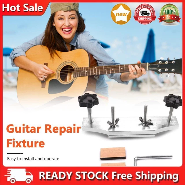 Acoustic Guitar Fixture Bonding Bridge Clamp Luthier Tools Set with Block Wrench