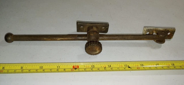 Vintage Unusual Adjustable Brass? Towel Bar