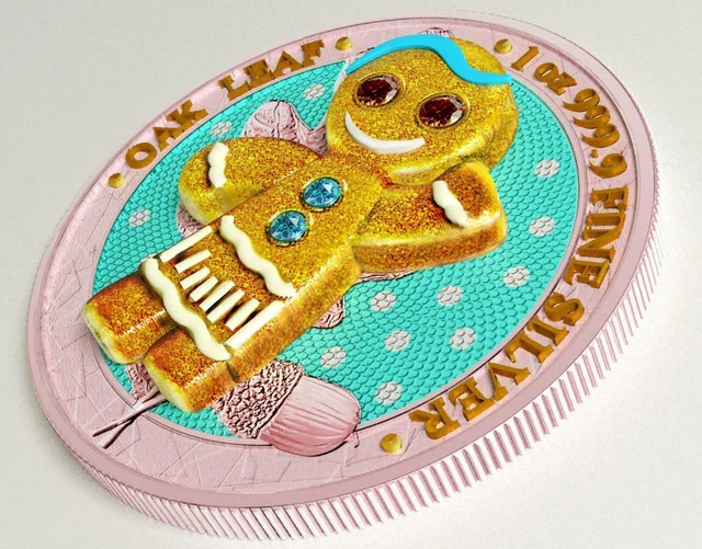 Germania 2019 5 Mark - Bejeweled Gingerbread - Girl- 1 Oz silber Münze