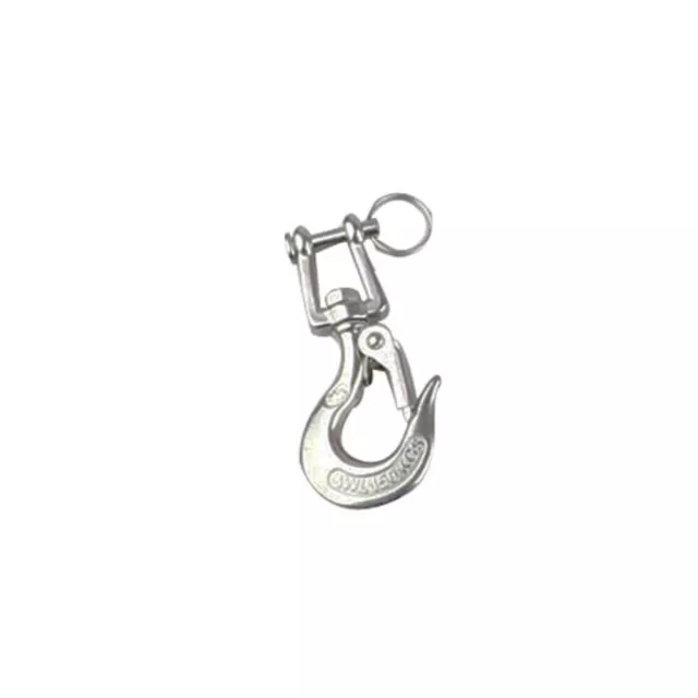 304 Stainless Steel Swivel Eye Lifting Hook Rigging Chain Work Load 150KG-1500KG