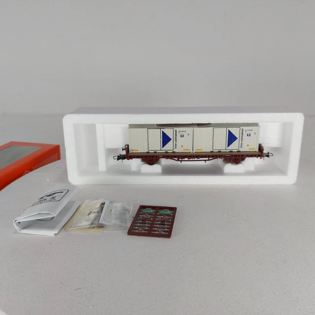 PIKO HO P1048 wagon plat avec container CNC SNCF
