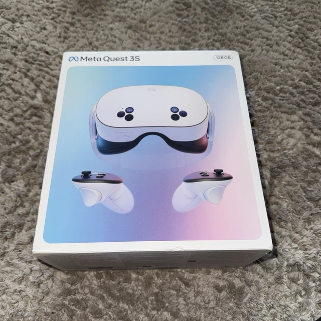 META QUEST 3S VR Headset 128GB with Controllers And Original Charger ...