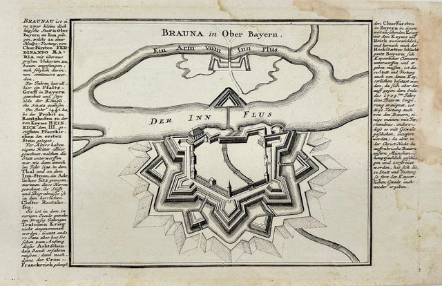 Antique Print - Brown in Ober Bayern - Upper Bavaria Region - Augsburg - 1720