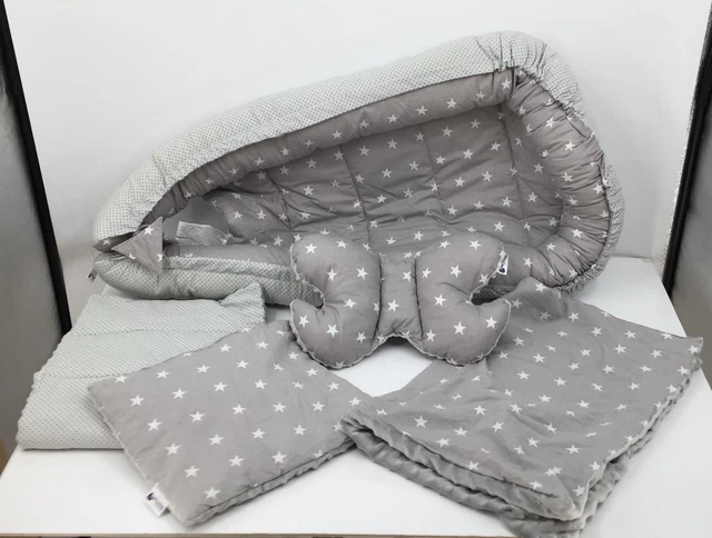 5 Pièces Nid de Bébé Lot 90x50 Amovible Utilisation Lit Nid