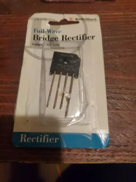 RadioShack® Full Wave Bridge Rectifier - Rated 4 Amps @ 400V • P/N 276-1173.