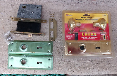 Mortise Security E-2293 Lockset Interior/Skeleton Key/Extra Parts New Old Stock