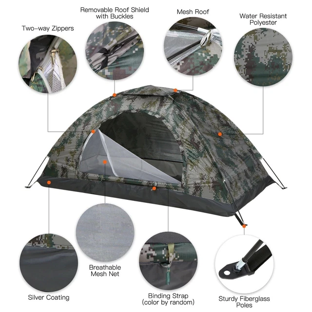 LanShan – tente de Camping ultralégère pour 2 personnes 3 saisons 4