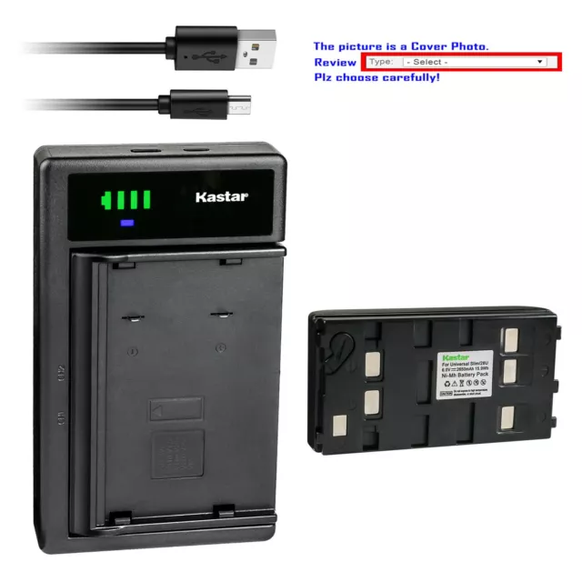 Kastar LED Charger Battery for Durace DR10 DR10AA DR11 PC-DR11 DR11AA CPI-IRIS 2