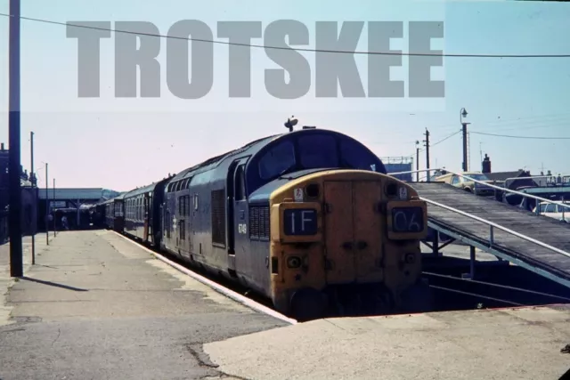 35mm Slide BR British Rail Diesel Loco Class 37 6749 Harwich 1973 Original