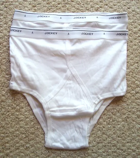 Vintage Jockey Full Rise Briefs Underwear Size 38 Inverted Y Front 2 Pairs