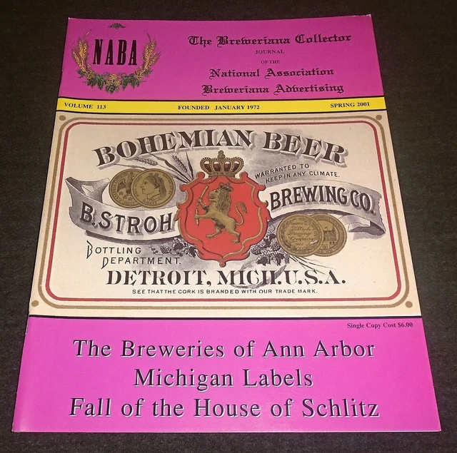 BEER HISTORY BOOK Ann Arbor Breweries, Michigan Stock Certs, Michigan