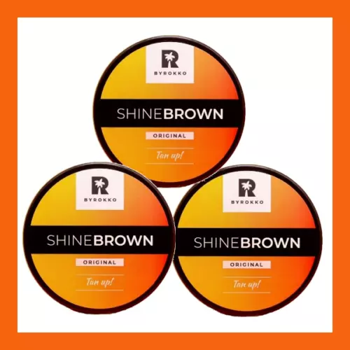 Byrokko SHINE BROWN Premium Tanning Accelerator Cream 1 TUB x 190ml Sun Summer