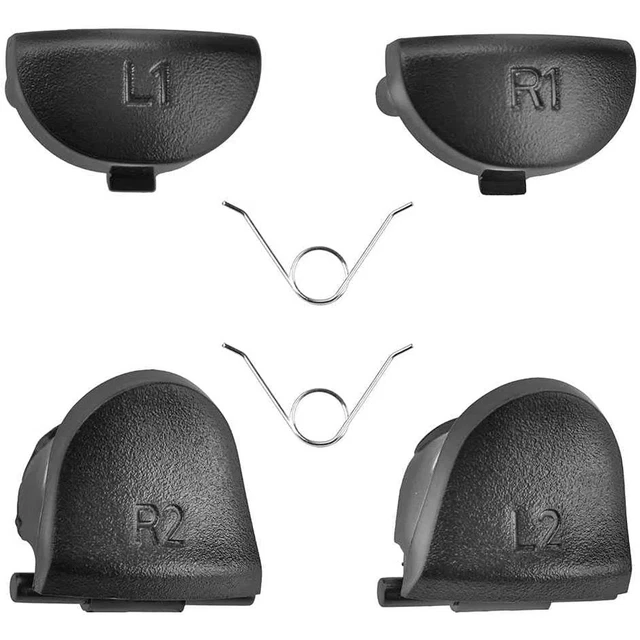 Dualshock 3 R2 KIT BOTONES GATILLOS R1 R2 L1 L2 y Muelles para Mando PS4 DualShock V1 ...