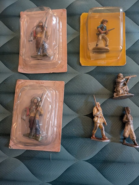 Lot 7 Figurines Animaux Ferme Bon Dufour - Composition Plâtre - Miniatures Vintage