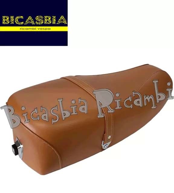 14662 - Saddle Seat Brown Elite Vespa Px 125 150 200 Disc Brake