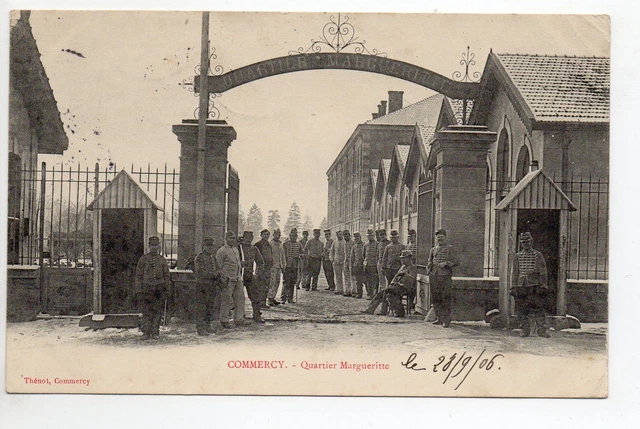 Theme MILITARY LIFE BARRACKS CPA 55 COMMERCE Quartier Margueritte beautiful plan
