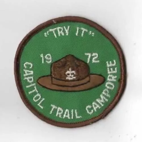 1972 "Try It" Capitol Trail Camporee DBR Bdr. (SEWN) [AR-2387]