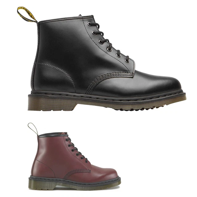 DR.MARTENS UNISEX BOOTS 101 Womens Mens Ankle Combat Smooth
