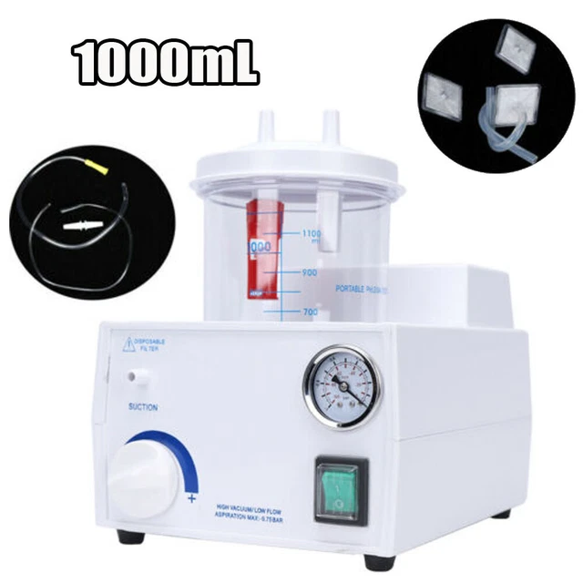 PORTABLE DENTAL SUCTION Machine Emergency Vacuum Aspirator Phlegm
