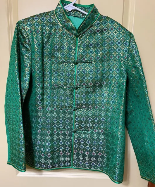 Traditional style Asian silk jacket custom made