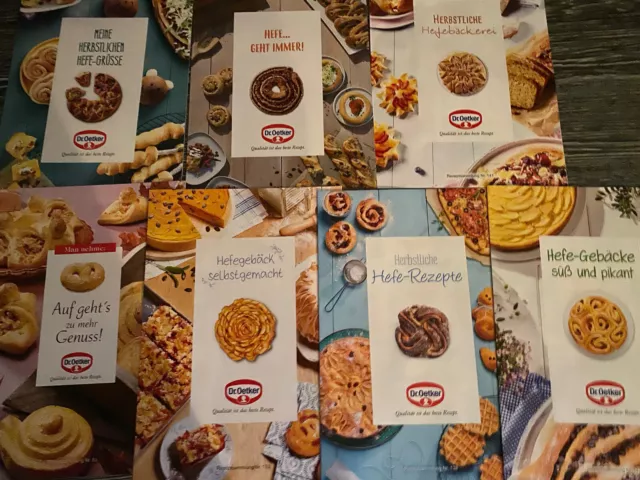 Dr. Oetker Rezeptsammlung Thema Herbstl. Backen mit Hefe 7 Heftchen, alle neu