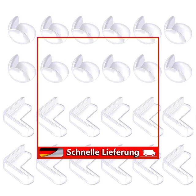 24 piezas Protector de seguridad para bebé Mesa Muebles Esquina Protección Borde Protector