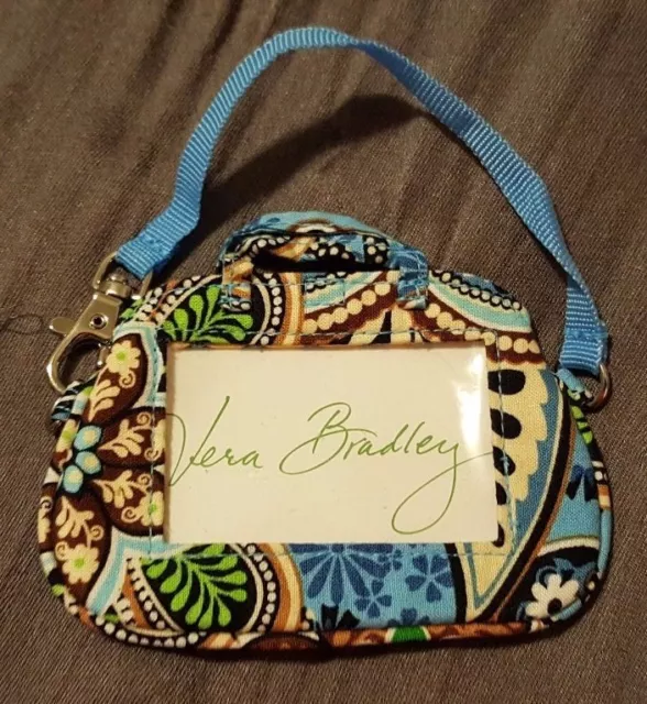 Étiquette bagage Vera Bradley en bleu Bali - MOTIF RETIRÉ NEUF AVEC ÉTIQUETTE